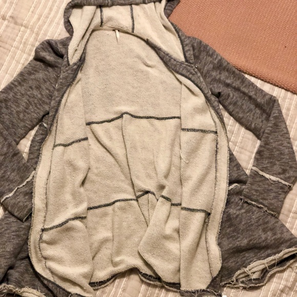 Free people Tiered Trapeze Zip Sweatshirt - Picture 3 of 6